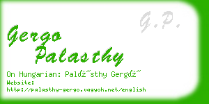 gergo palasthy business card